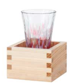 GFT-008 Tsugaru Vidro glass and wooden masu