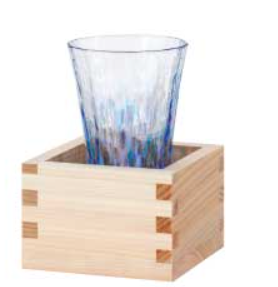 GFT-008 Tsugaru Vidro glass and wooden masu