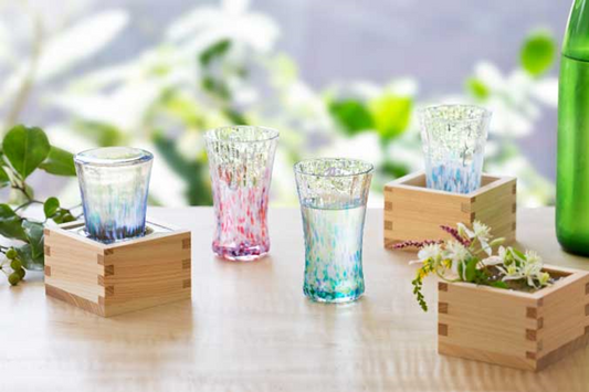 GFT-008  Tsugaru Vidro glass and wooden masu