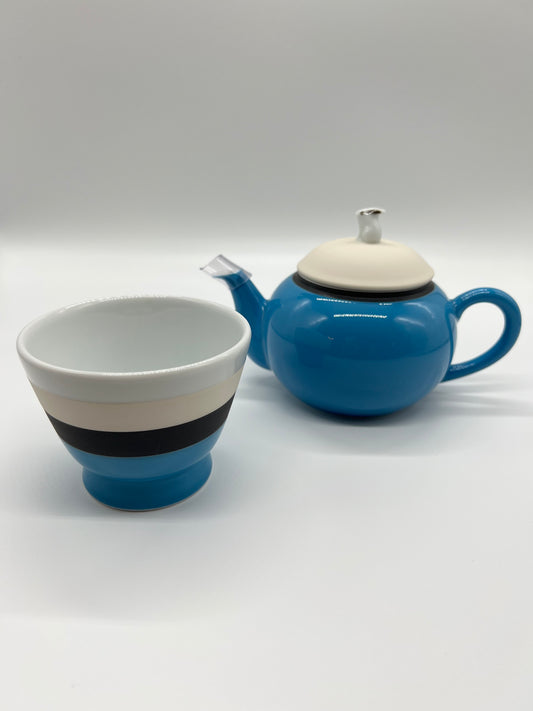 TBW-3  Fukagawa tea pot and cup