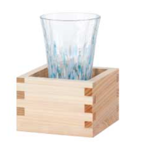 GFT-008  Tsugaru Vidro glass and wooden masu