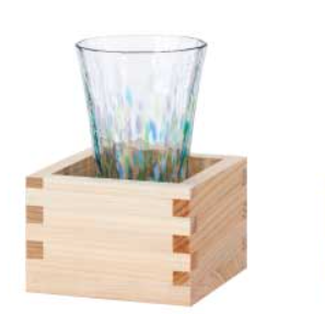 GFT-008  Tsugaru Vidro glass and wooden masu